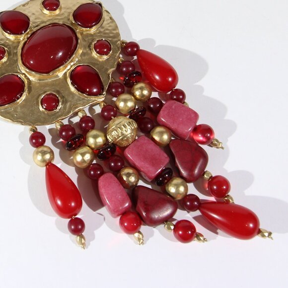 limited-edition Chico's 35th Anniversary Statement Gold Tone Necklace - Picture 4 of 11